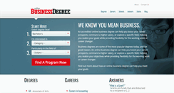 Desktop Screenshot of onlinebusinessdegree.org